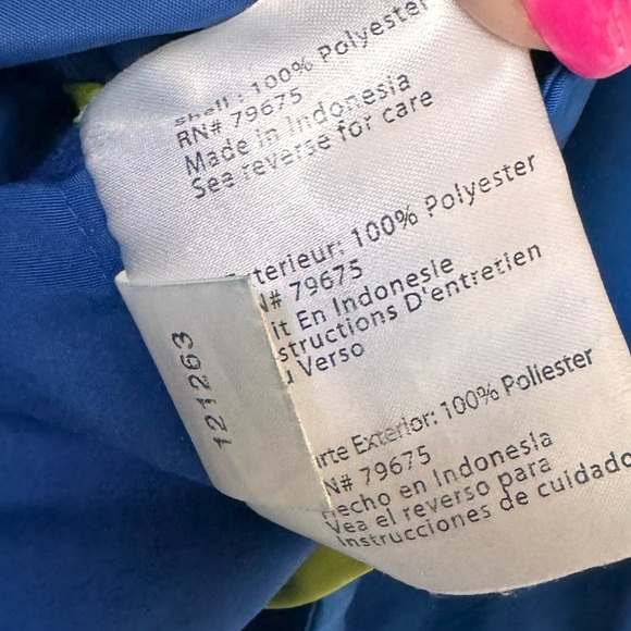 Michael Kors Blue Rain Coat - Picture 7 of 7